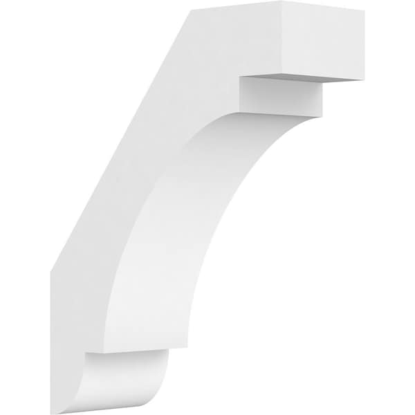 Ekena Millwork 5"W x 14"D x 18"H Standard Aspen Architectural Grade PVC Knee Brace BRCP05X14X18ASP - main